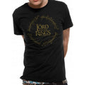 Lord Of The Rings Logo Gold Metallic T-Shirt 1