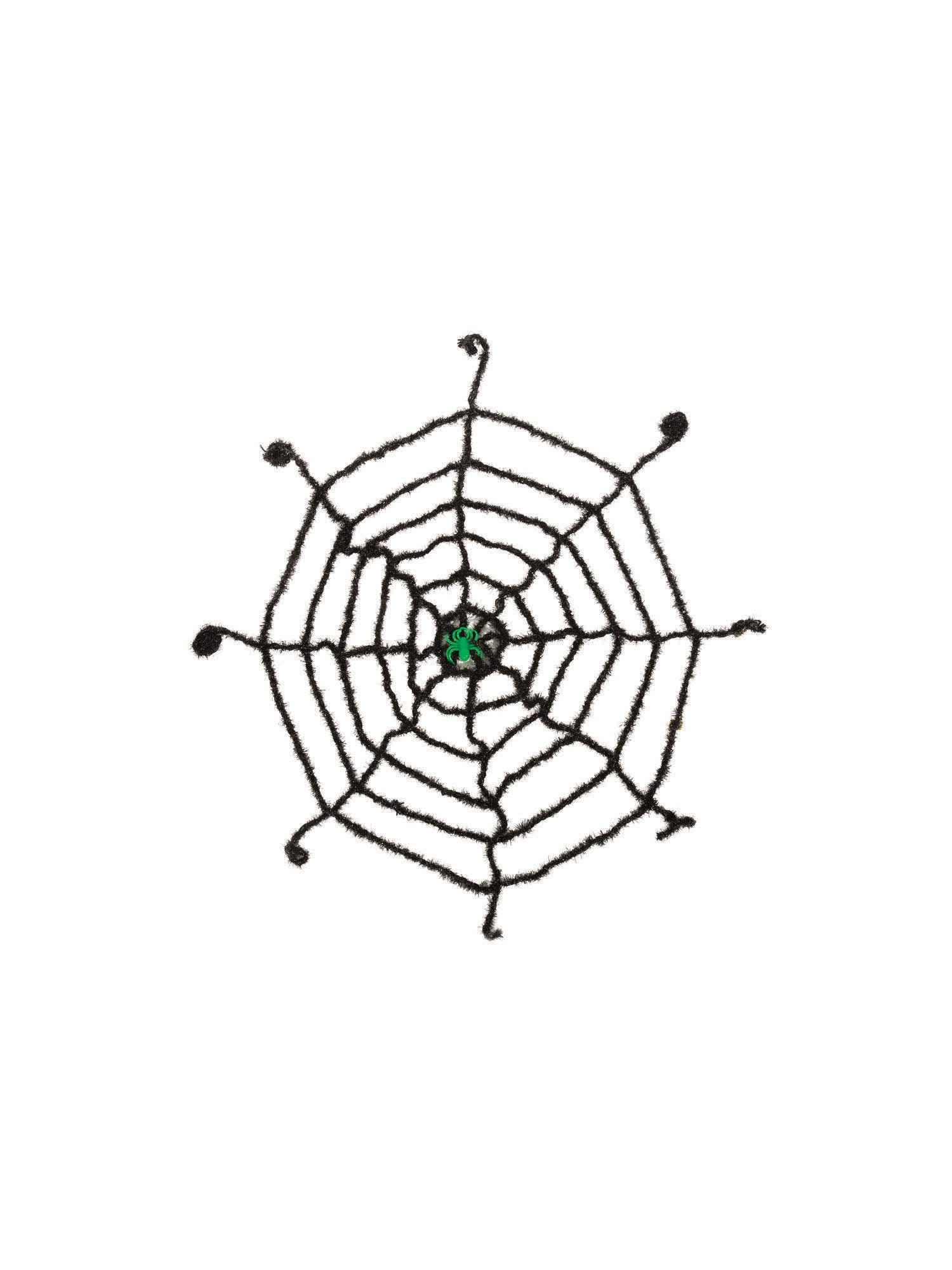 Spider Web. Black with Glow Spider *** 1
