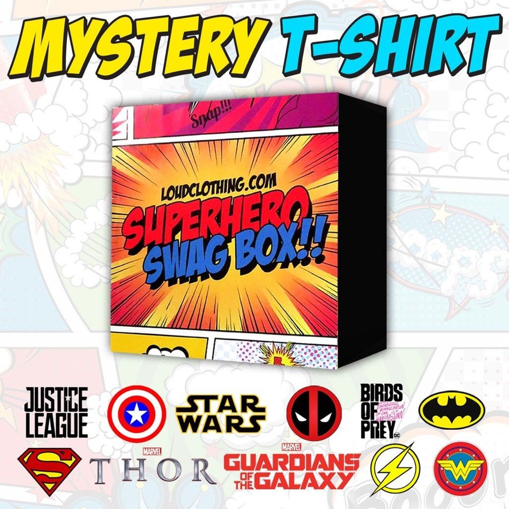 Superhero 3 T-Shirts Mystery Swagbox 1