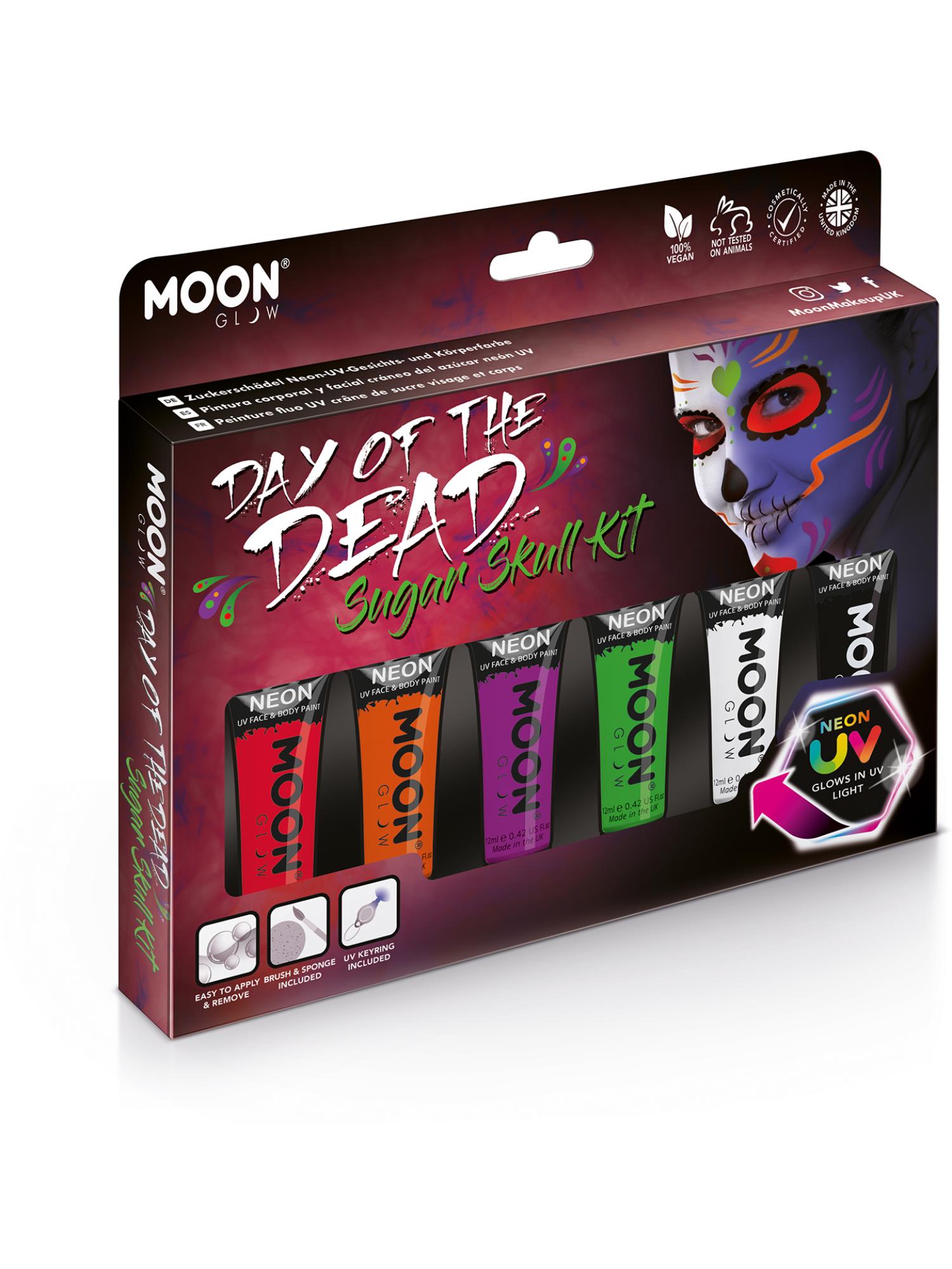 Moon Glow Intense Neon UV Face Paint, Assorted 1