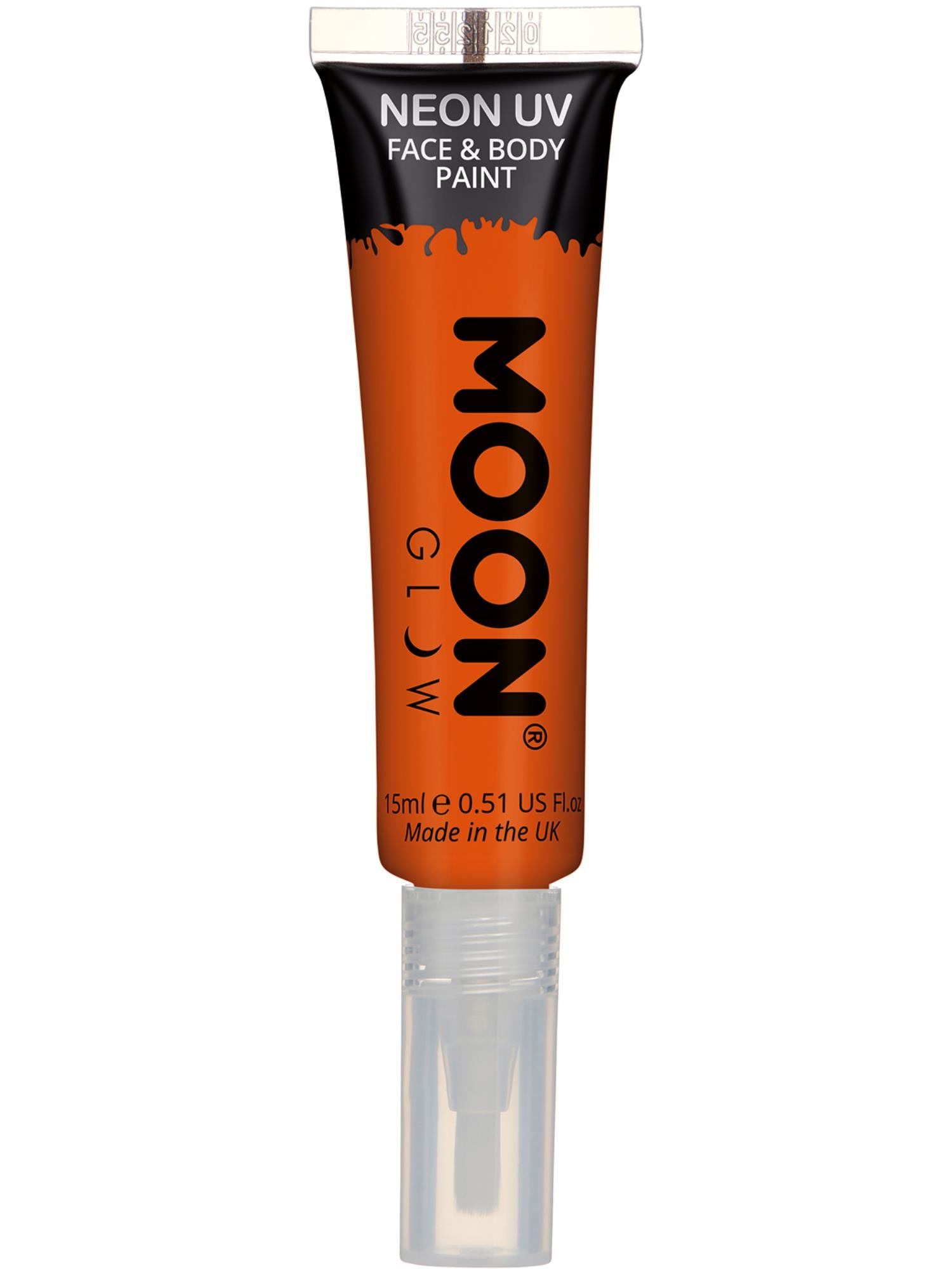 Moon Glow Intense Neon UV Face Paint, Orange 1