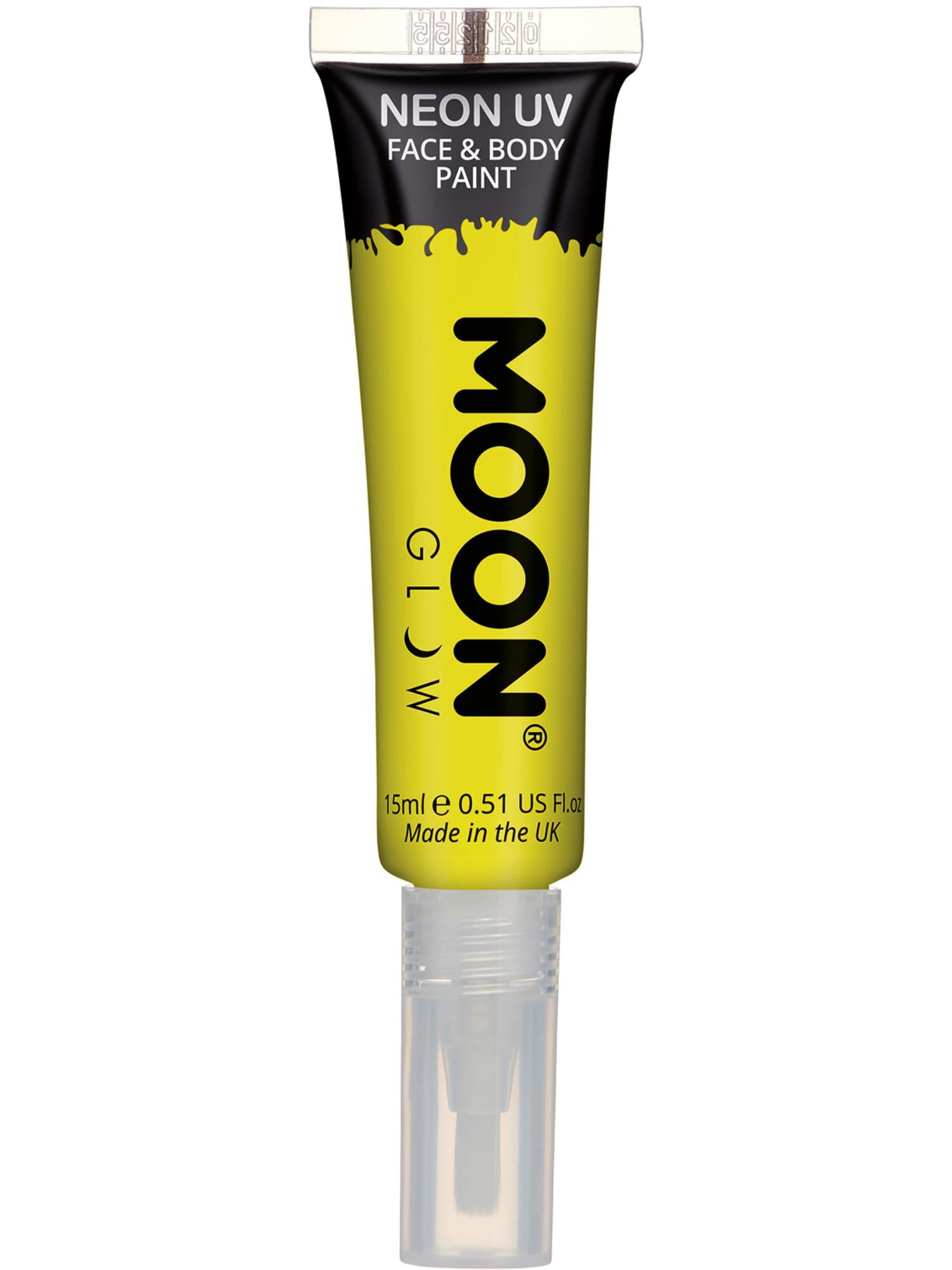 Moon Glow Intense Neon UV Face Paint, Yellow 1