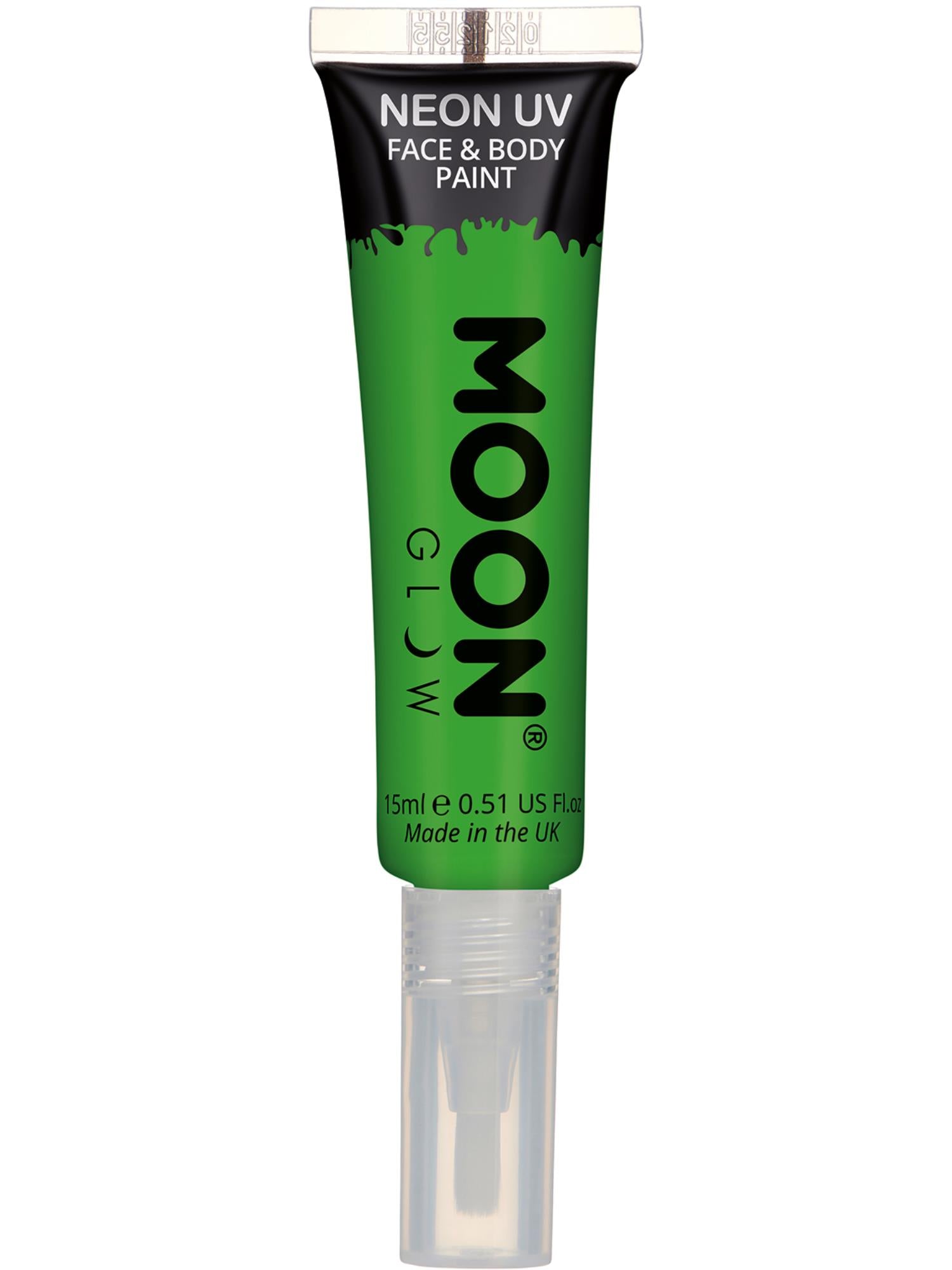 Moon Glow Intense Neon UV Face Paint, Green 1