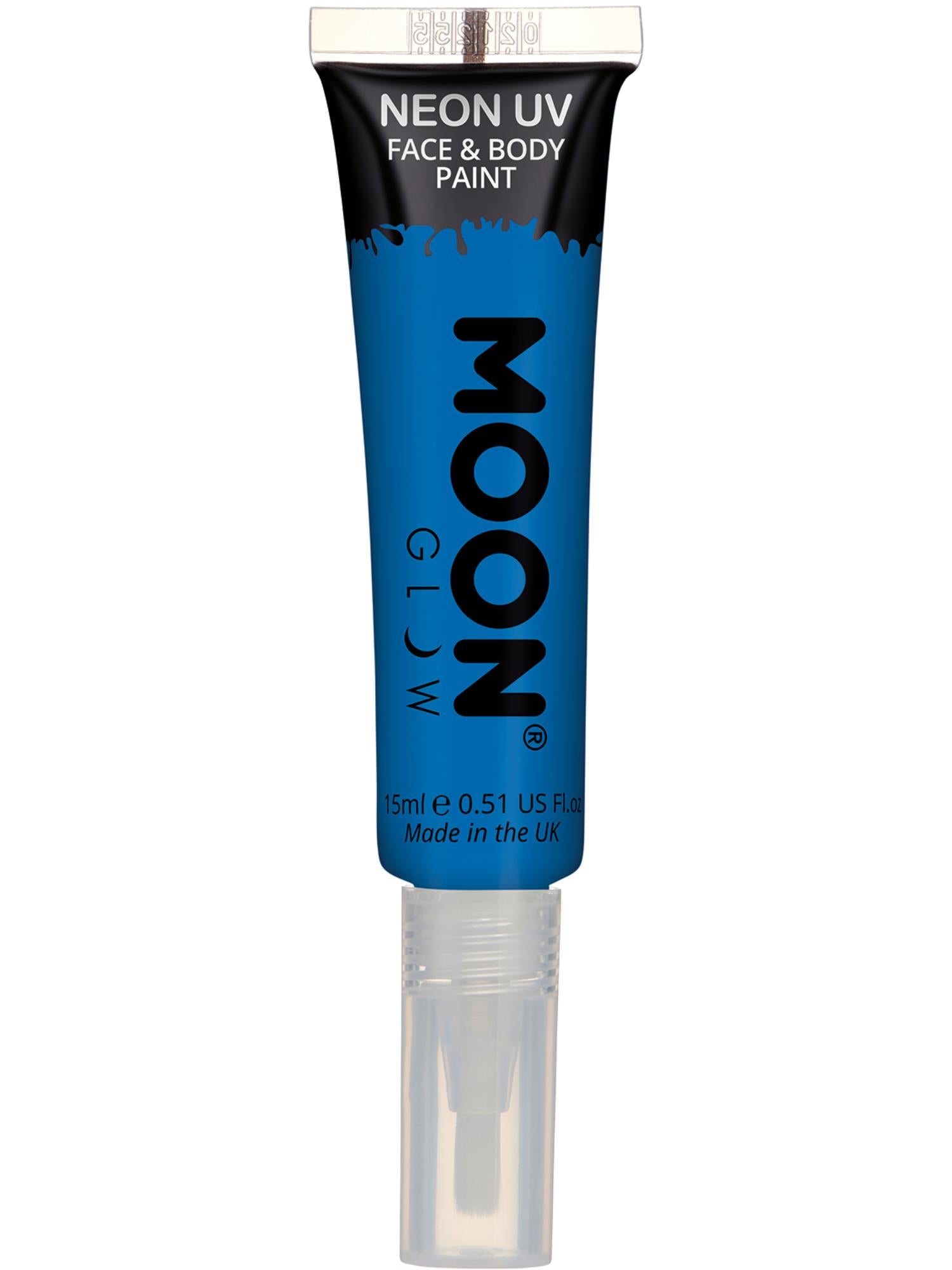 Moon Glow Intense Neon UV Face Paint, Blue 1
