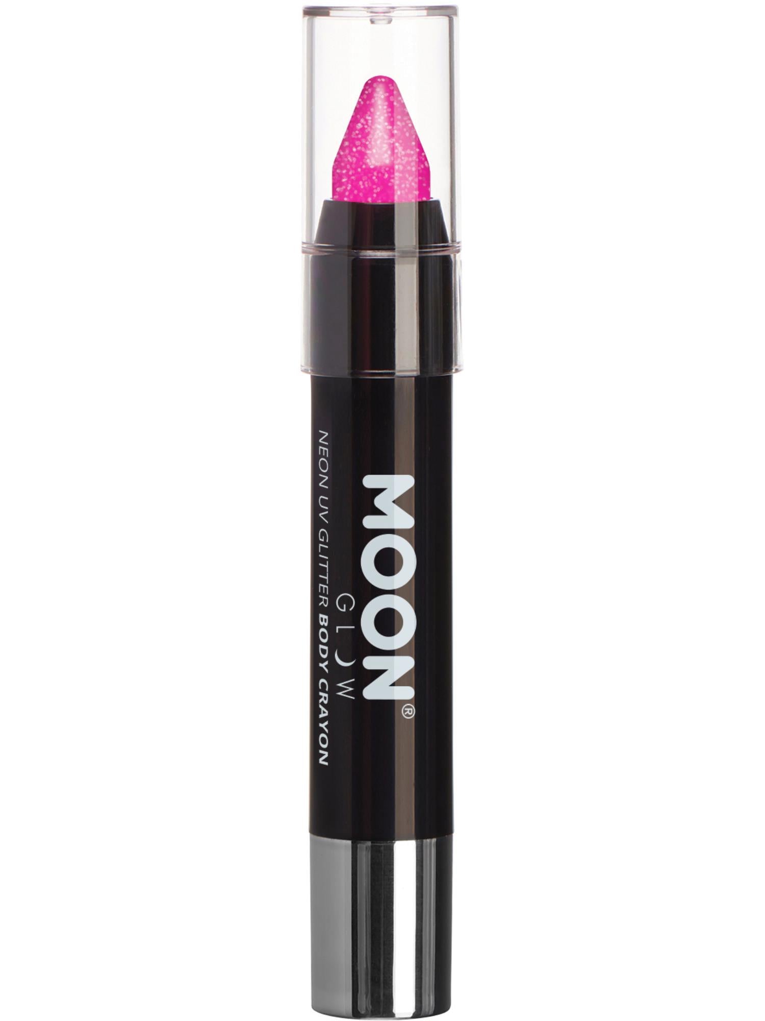 Moon Glow - Neon UV Glitter Body Crayons, Magenta 1