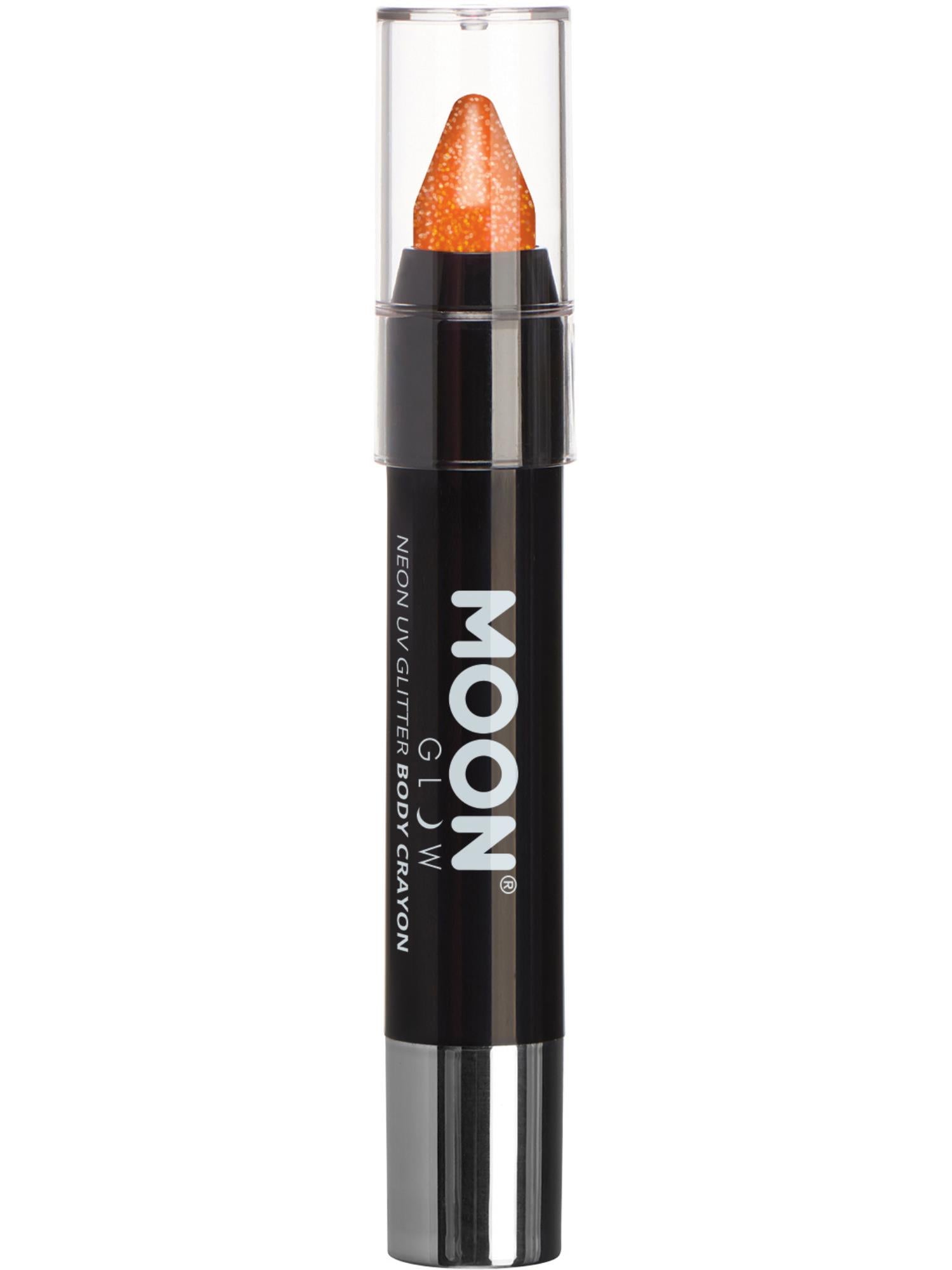 Moon Glow - Neon UV Glitter Body Crayons, Orange 1