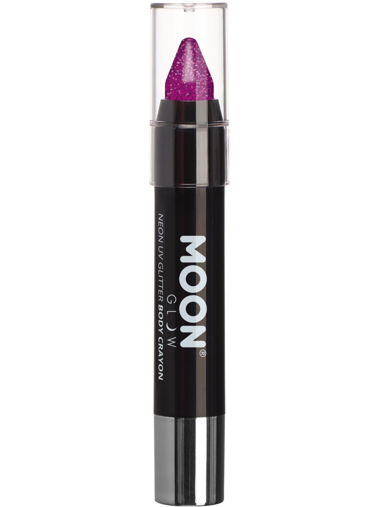 Moon Glow - Neon UV Glitter Body Crayons, Purple 1