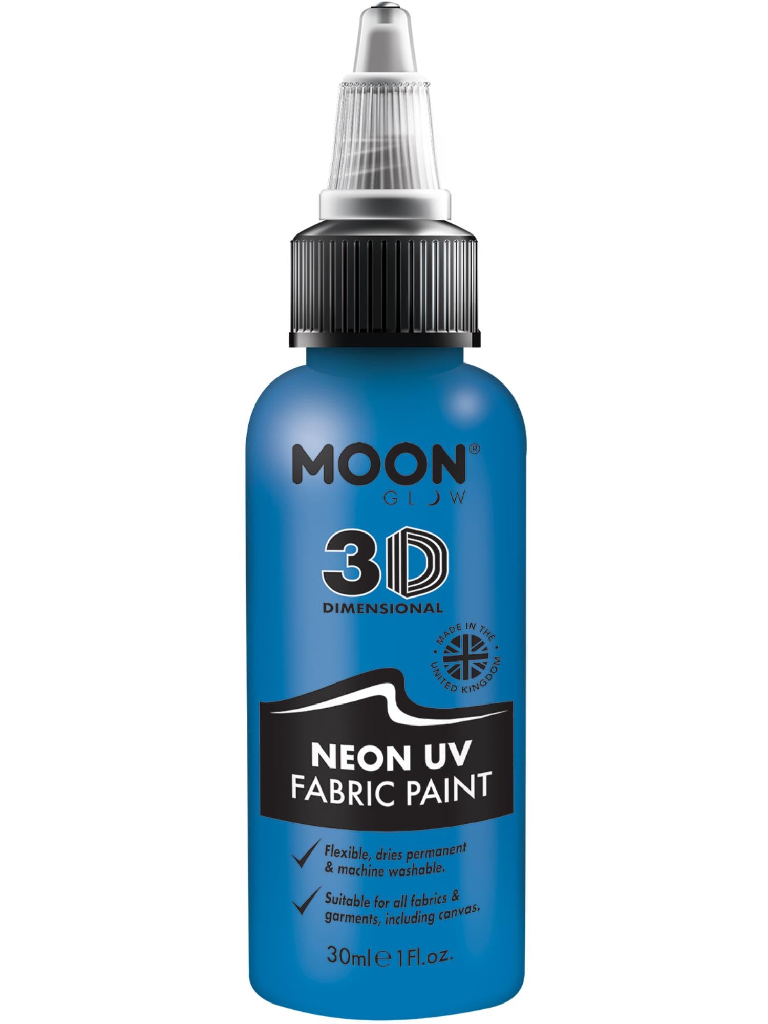 Moon Glow - Neon UV Intense Fabric Paint, Blue 1
