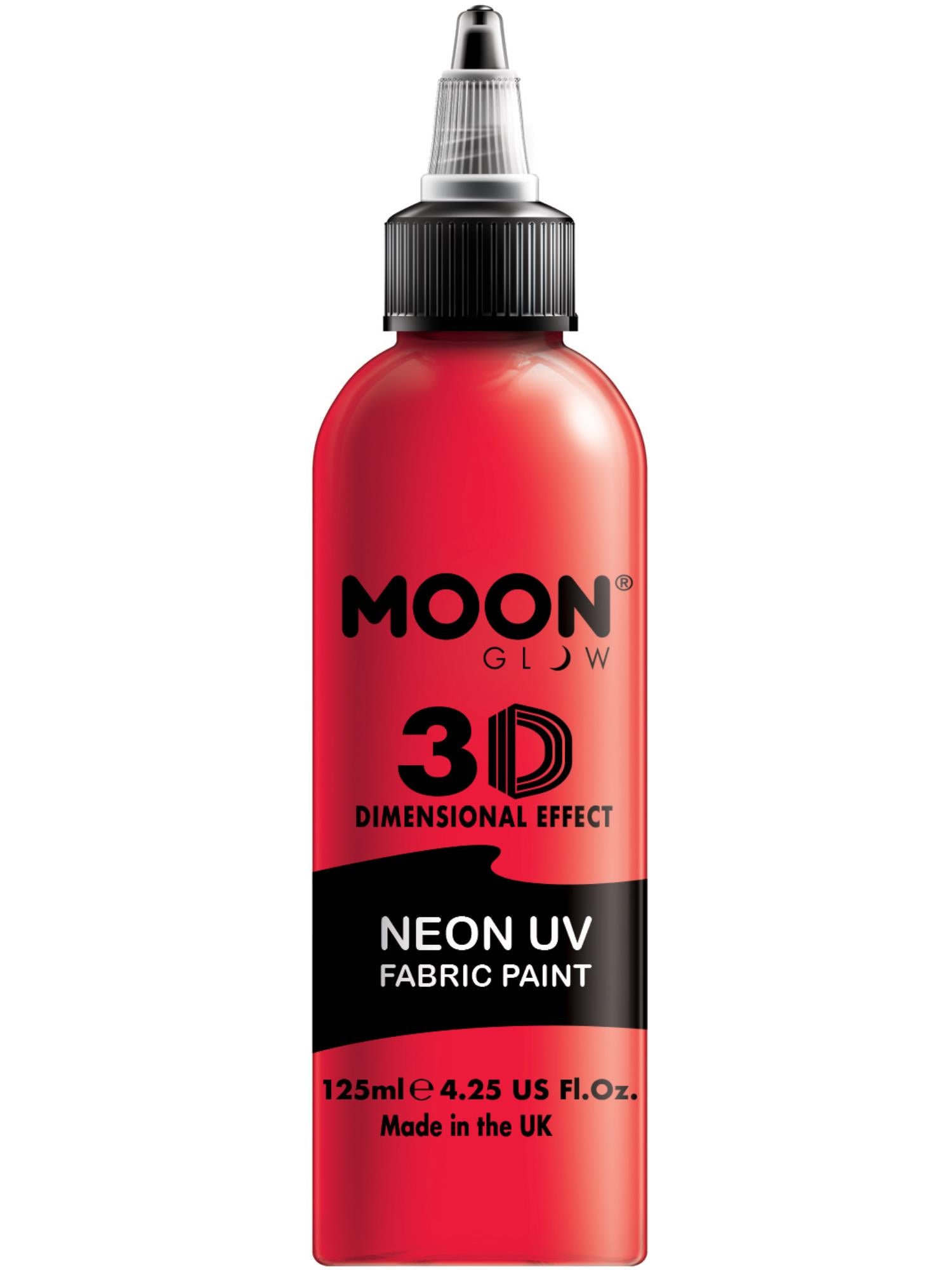 Moon Glow - Neon UV Intense Fabric Paint, Red 1