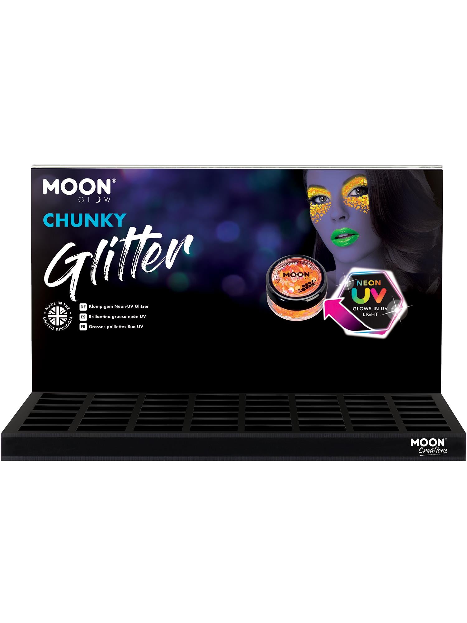 Moon Glow - Neon UV Chunky Glitter, 1