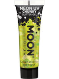 Moon Glow - Neon UV Chunky Glitter Gel, Yellow 1