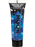 Moon Glow - Neon UV Chunky Glitter Gel, Blue 1
