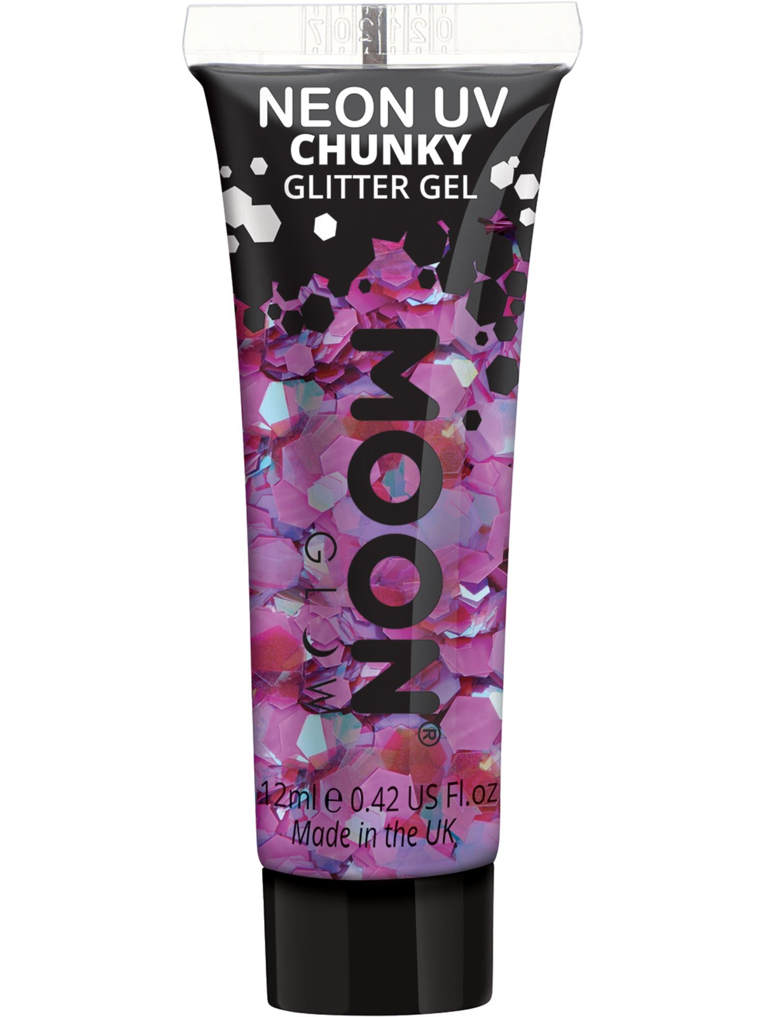 Moon Glow - Neon UV Chunky Glitter Gel, Purple 1