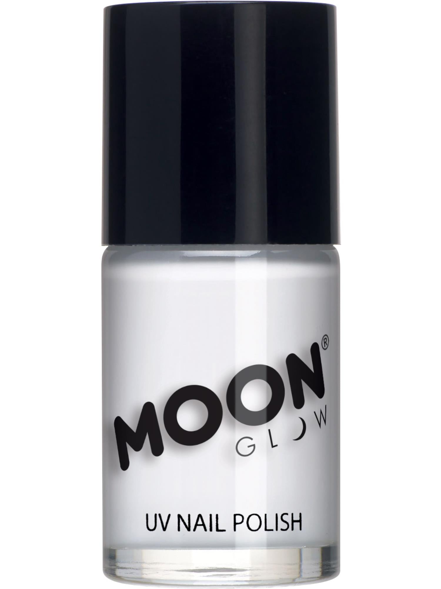 Moon Glow Intense Neon UV Nail Polish, White 1