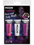 Moon Glow Intense Neon UV Face Paint, Hot Pink 1