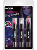 Moon Glow Intense Neon UV Body Crayons, 1