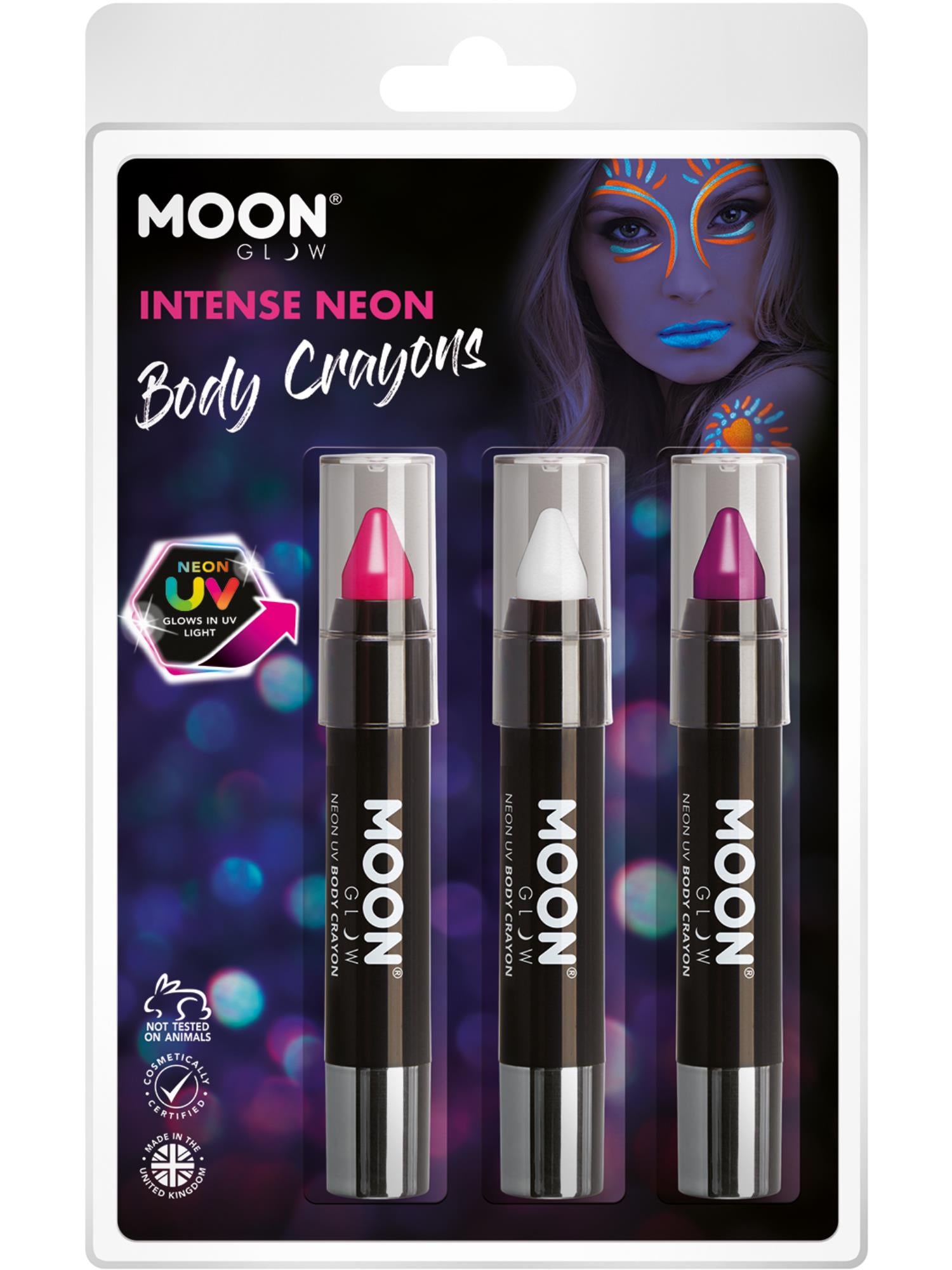 Moon Glow Intense Neon UV Body Crayons, 1