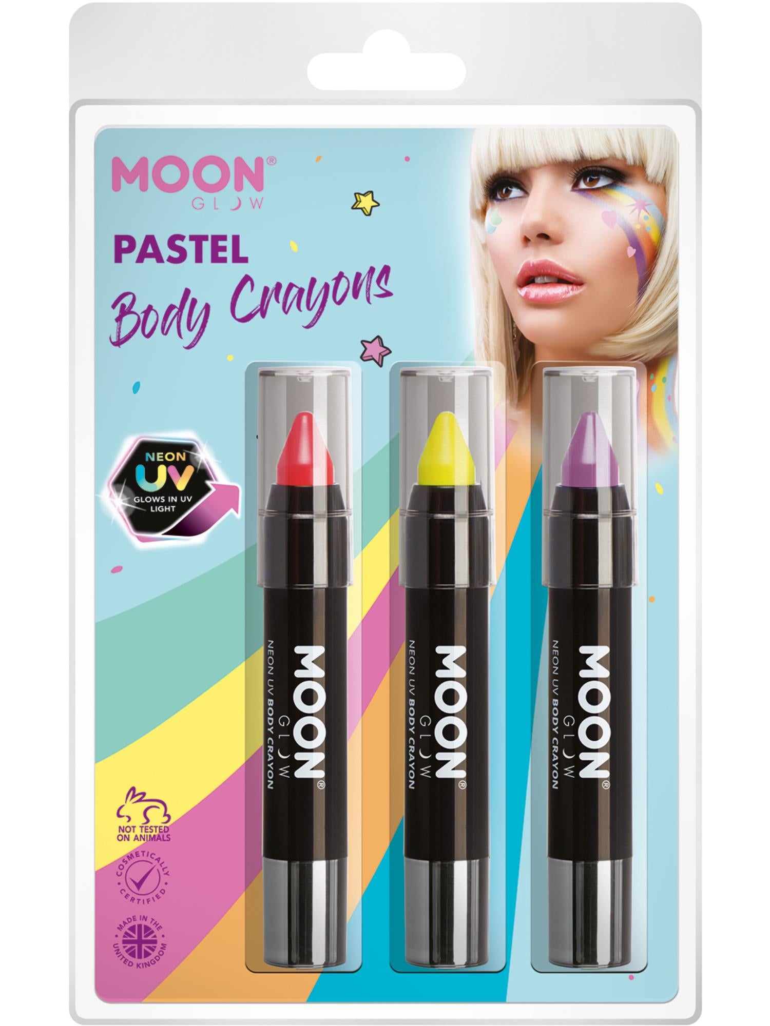 Moon Glow Intense Neon UV Body Crayons, 1