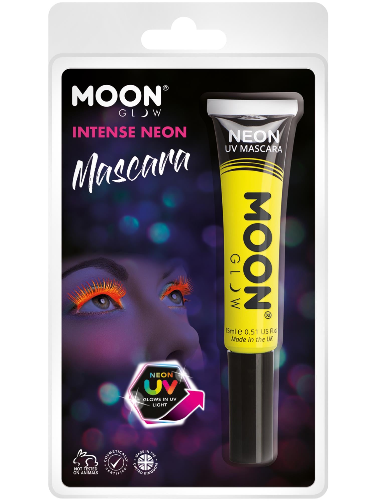 Moon Glow Intense Neon UV Mascara, Intense Yellow 1