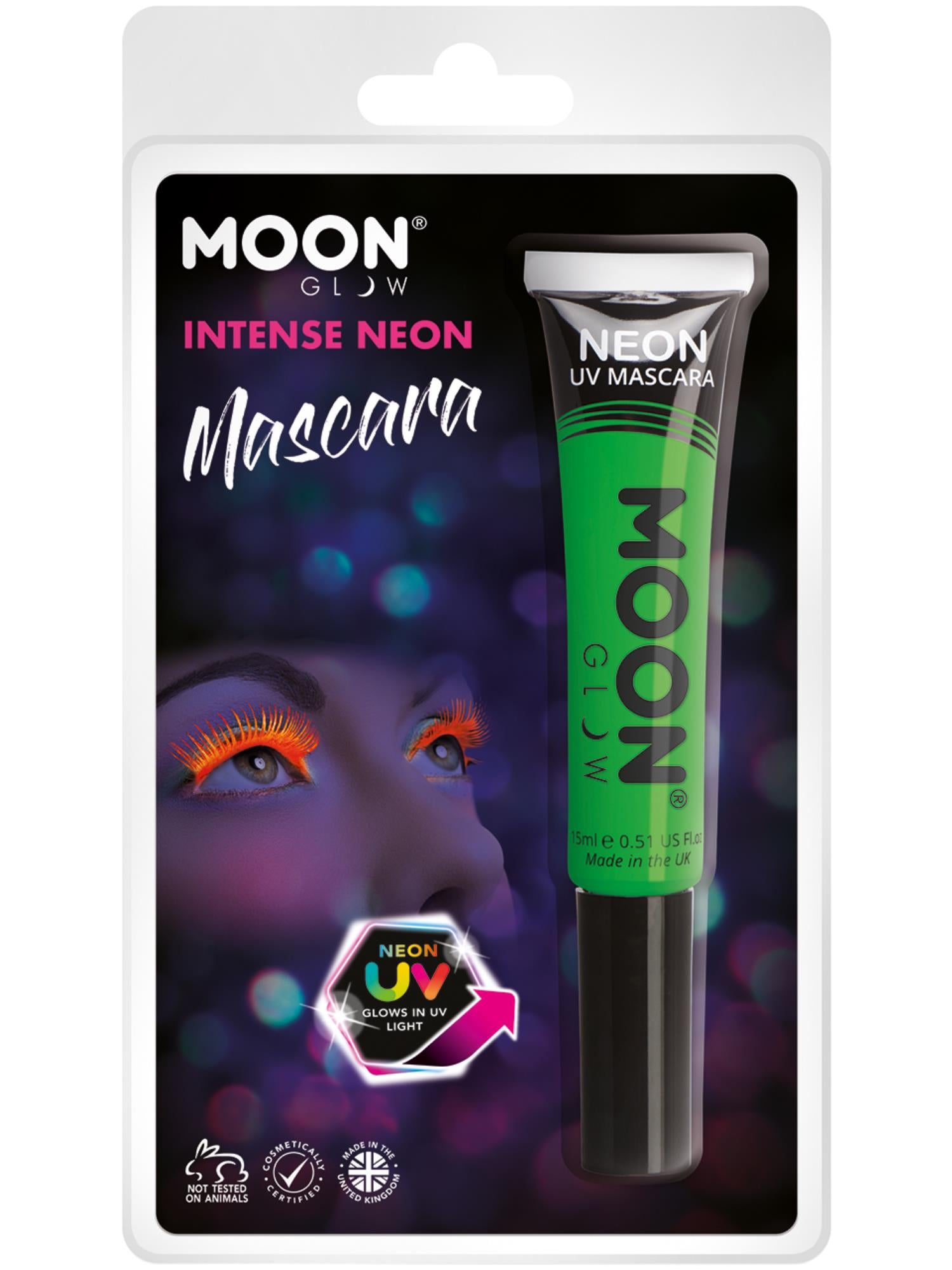 Moon Glow Intense Neon UV Mascara, Intense Green 1