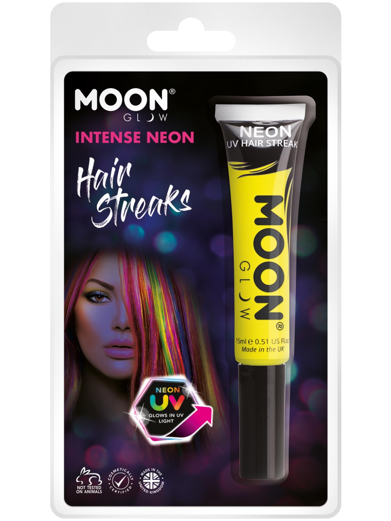 Moon Glow Intense Neon UV Hair Streaks, Intense Ye 1