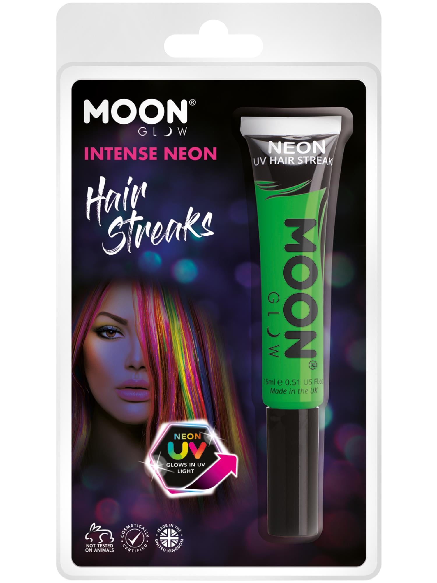 Moon Glow Intense Neon UV Hair Streaks, Intense Gr 1