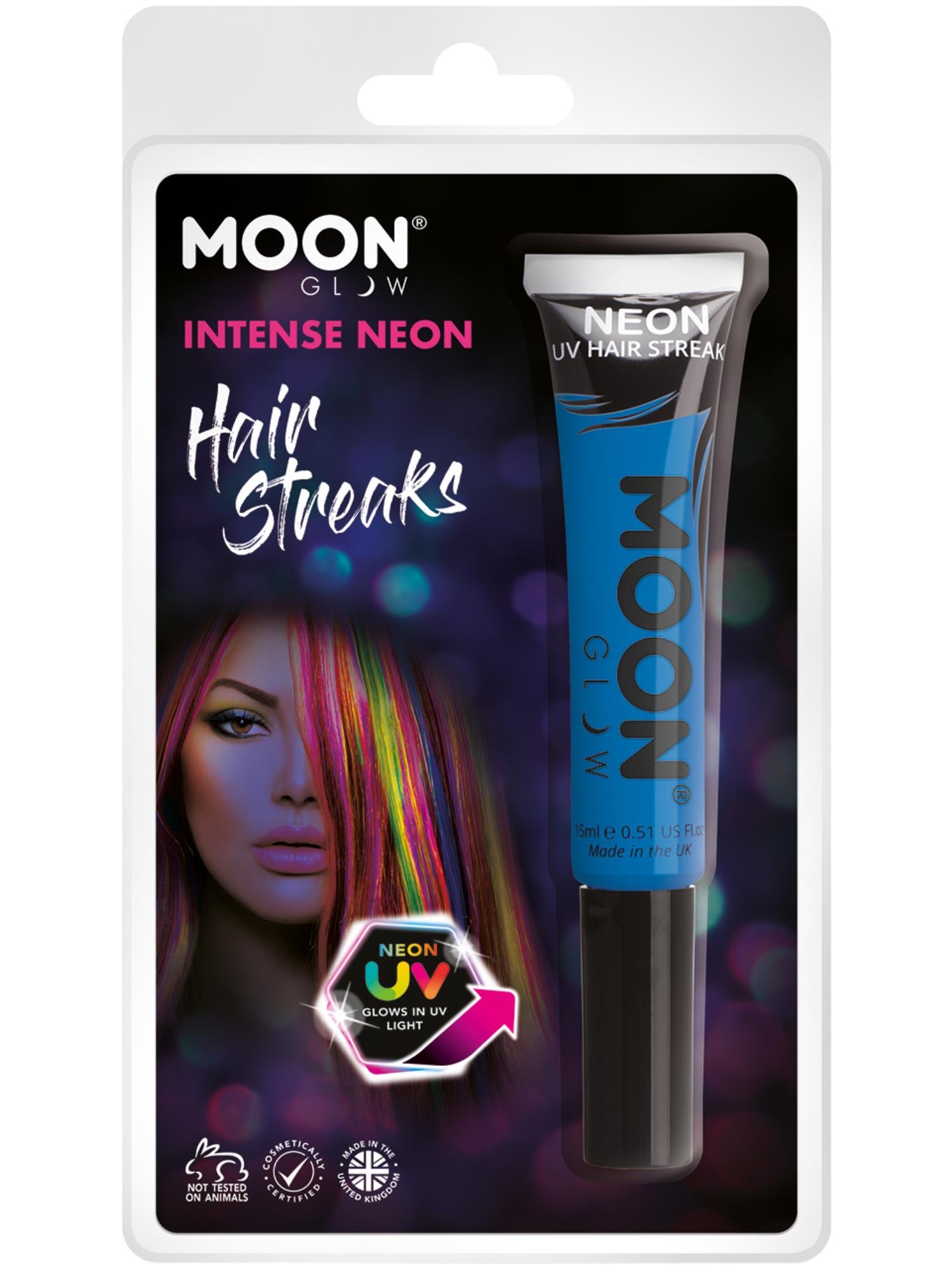 Moon Glow Intense Neon UV Hair Streaks, Intense Bl 1