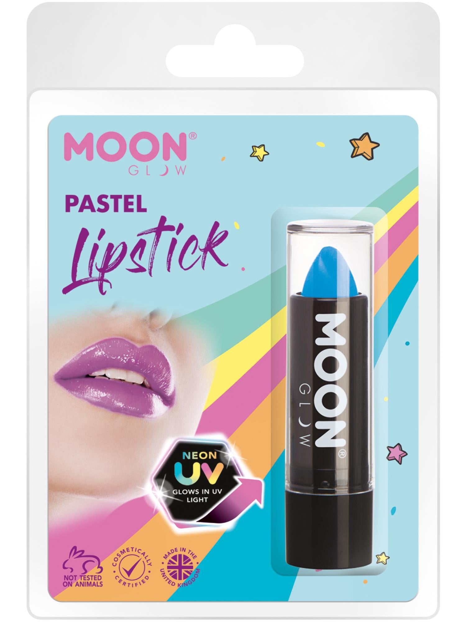 Moon Glow Pastel Neon UV Lipstick, Pastel Blue 1