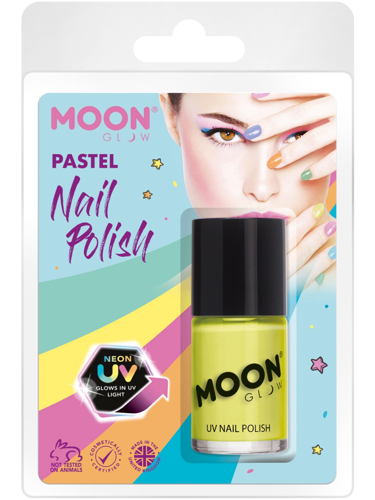 Moon Glow Pastel Neon UV Nail Polish, Pastel Yello 1