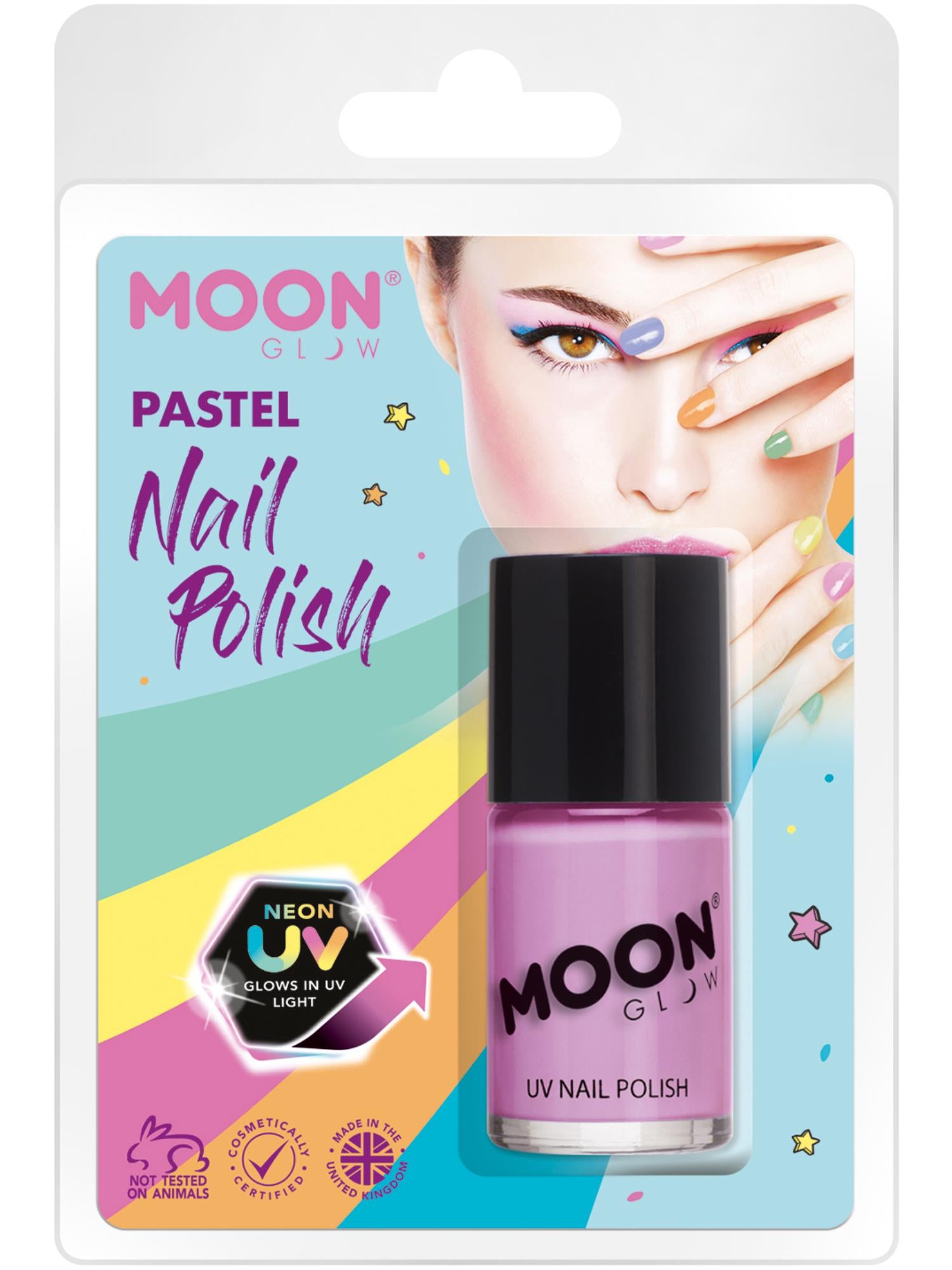 Moon Glow Pastel Neon UV Nail Polish, Pastel Lilac 1