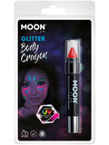 Moon Glow - Neon UV Glitter Body Crayosn, Red 1