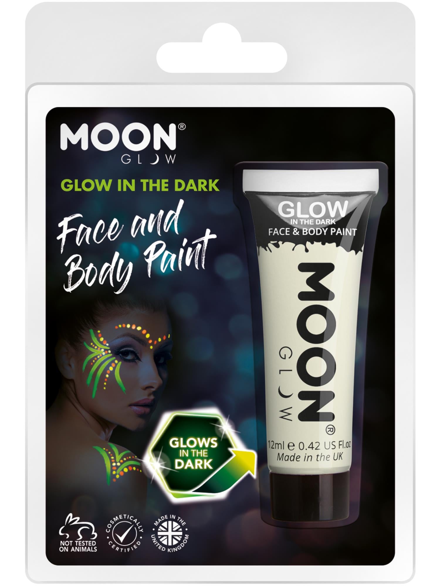 Moon Glow - Glow in the Dark Face Paint, Invisible 1