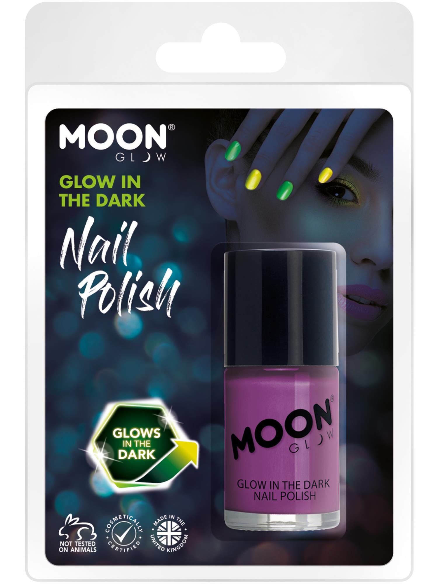Moon Glow - Glow in the Dark Nail Polish, Purple 1