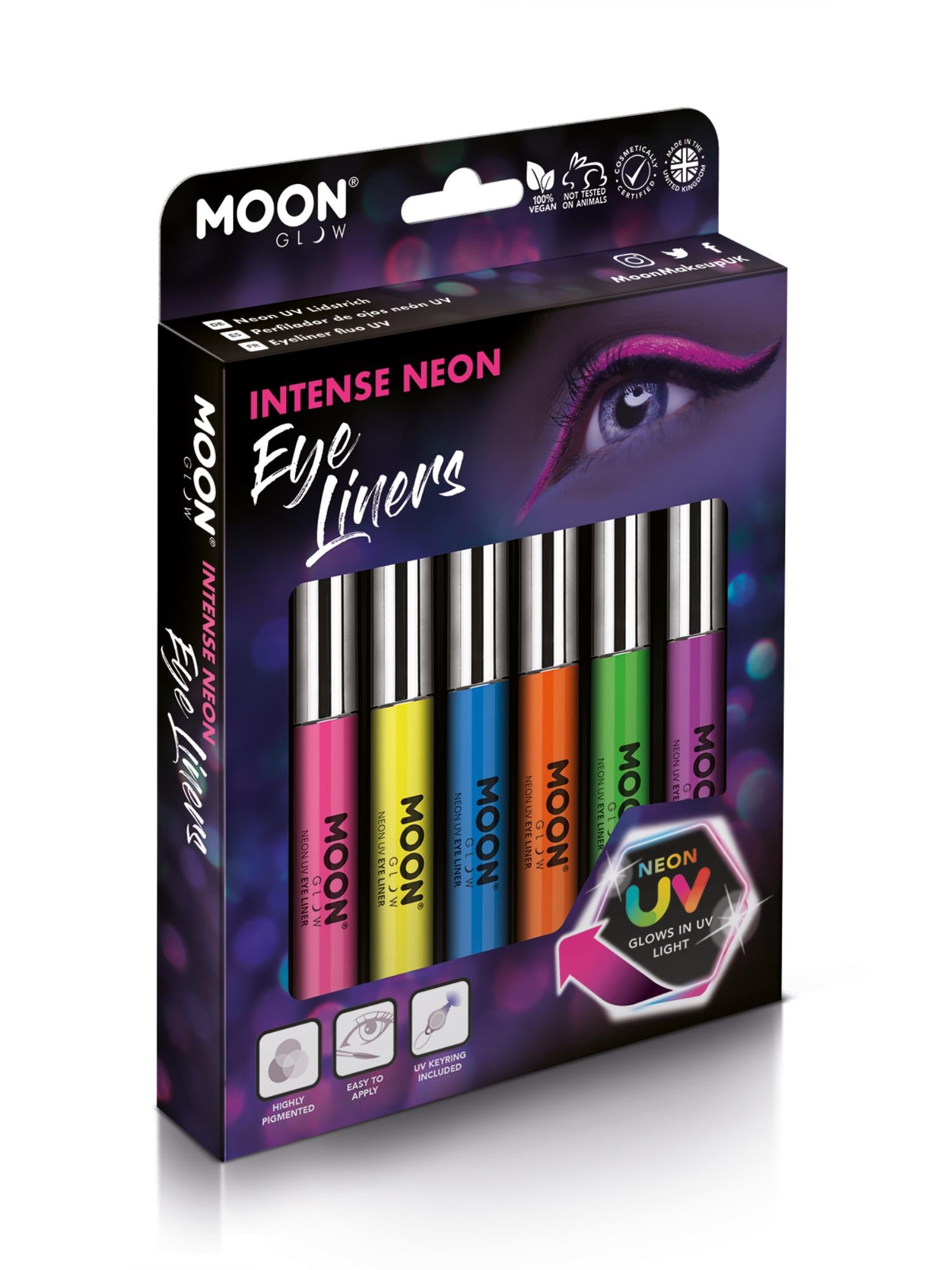 Moon Glow Intense Neon UV Eye Liner, Assorted 1