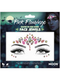 Moon Glow Face Jewels, Pink Flamingo 1