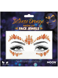 Moon Glow Face Jewels, Intense Orange 1