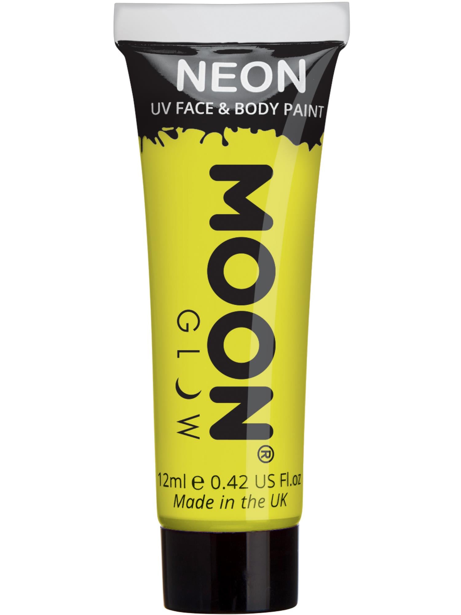 Moon Glow Intense Neon UV Face Paint, Intense Yell 1