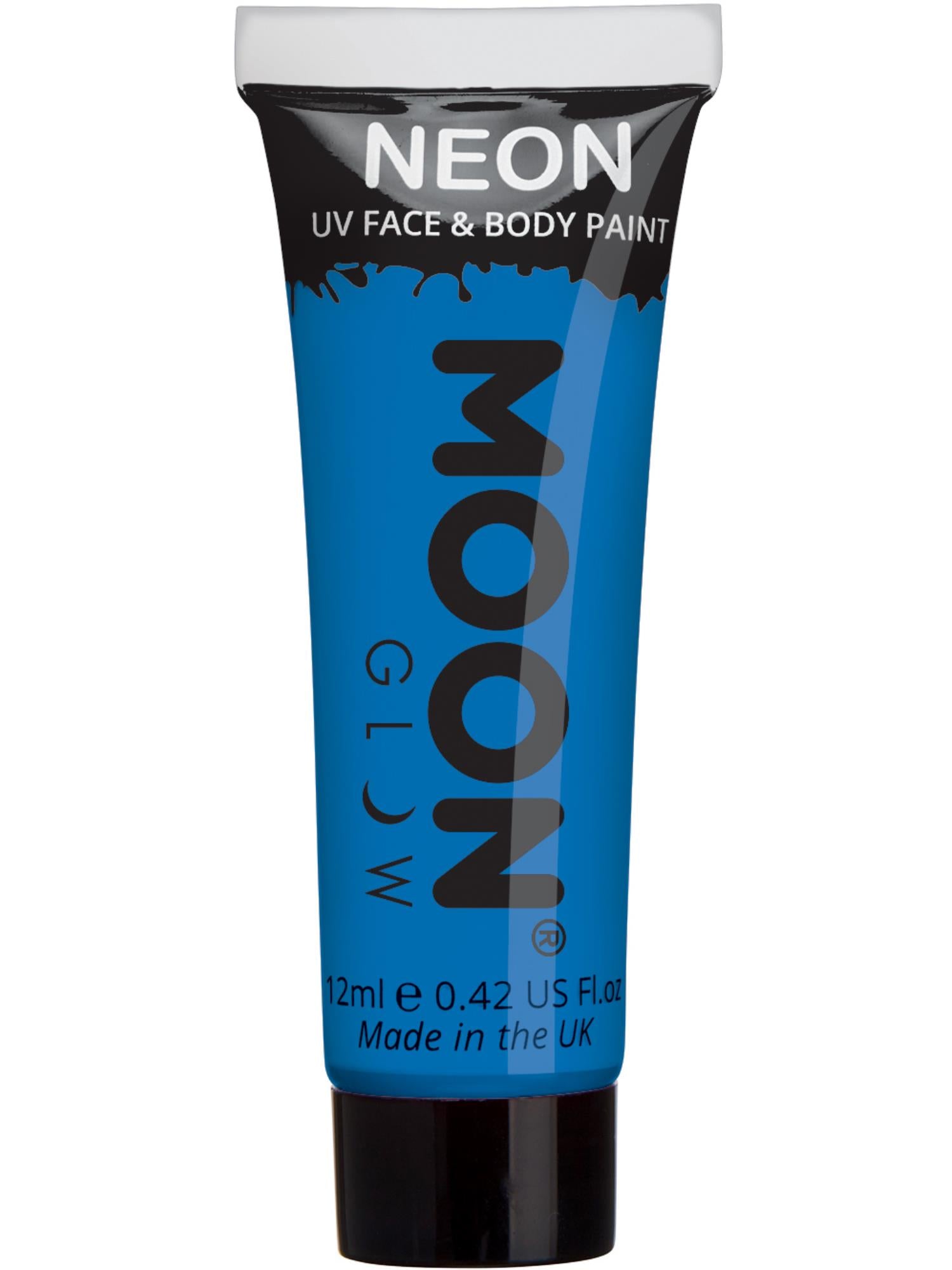 Moon Glow Intense Neon UV Face Paint, Intense Blue 1