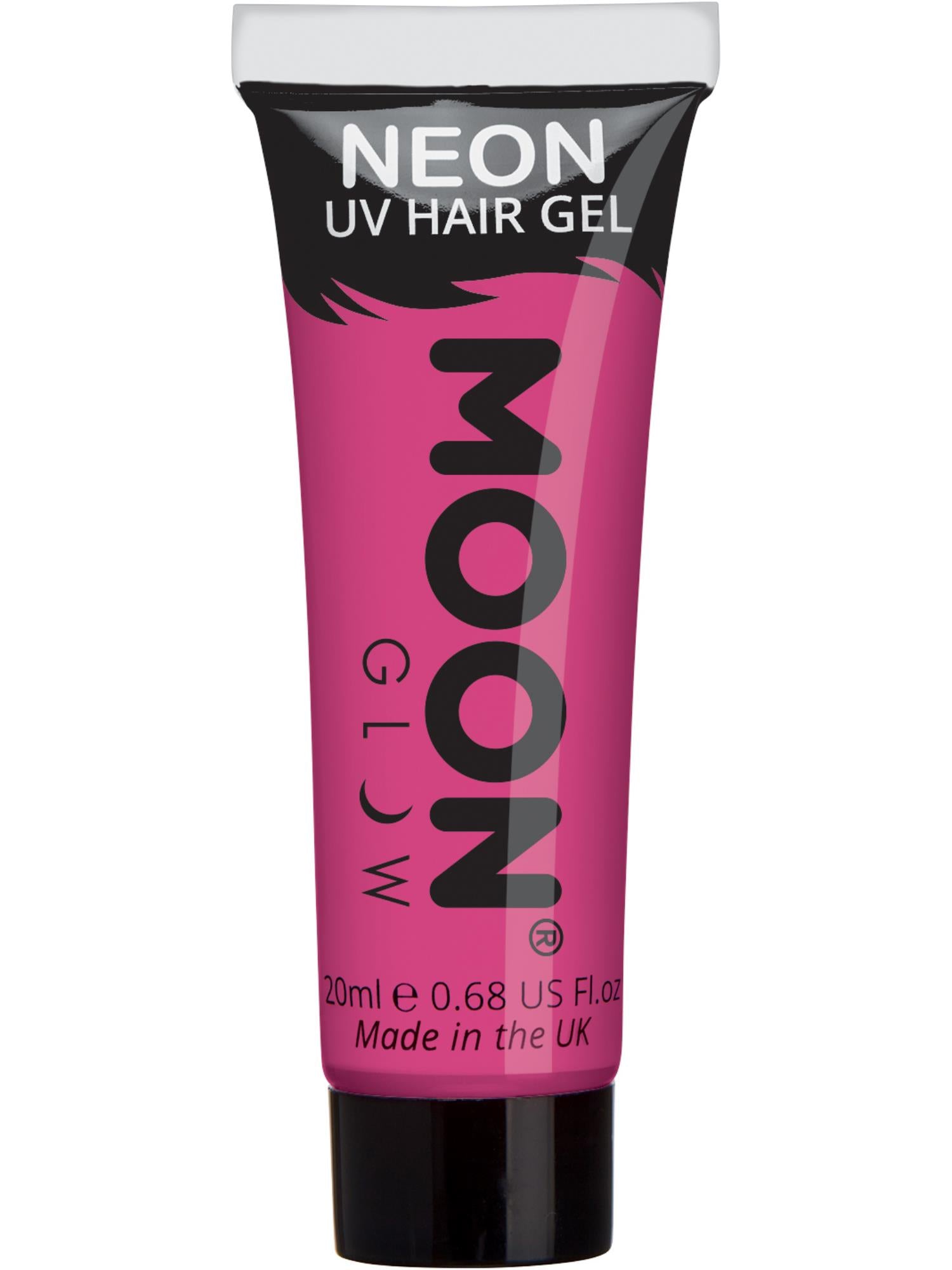 Moon Glow Intense Neon UV Hair Gel, Intense Pink 1