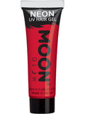 Moon Glow Intense Neon UV Hair Gel, Intense Red 1