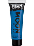 Moon Glow Intense Neon UV Hair Gel, Intense Blue 1