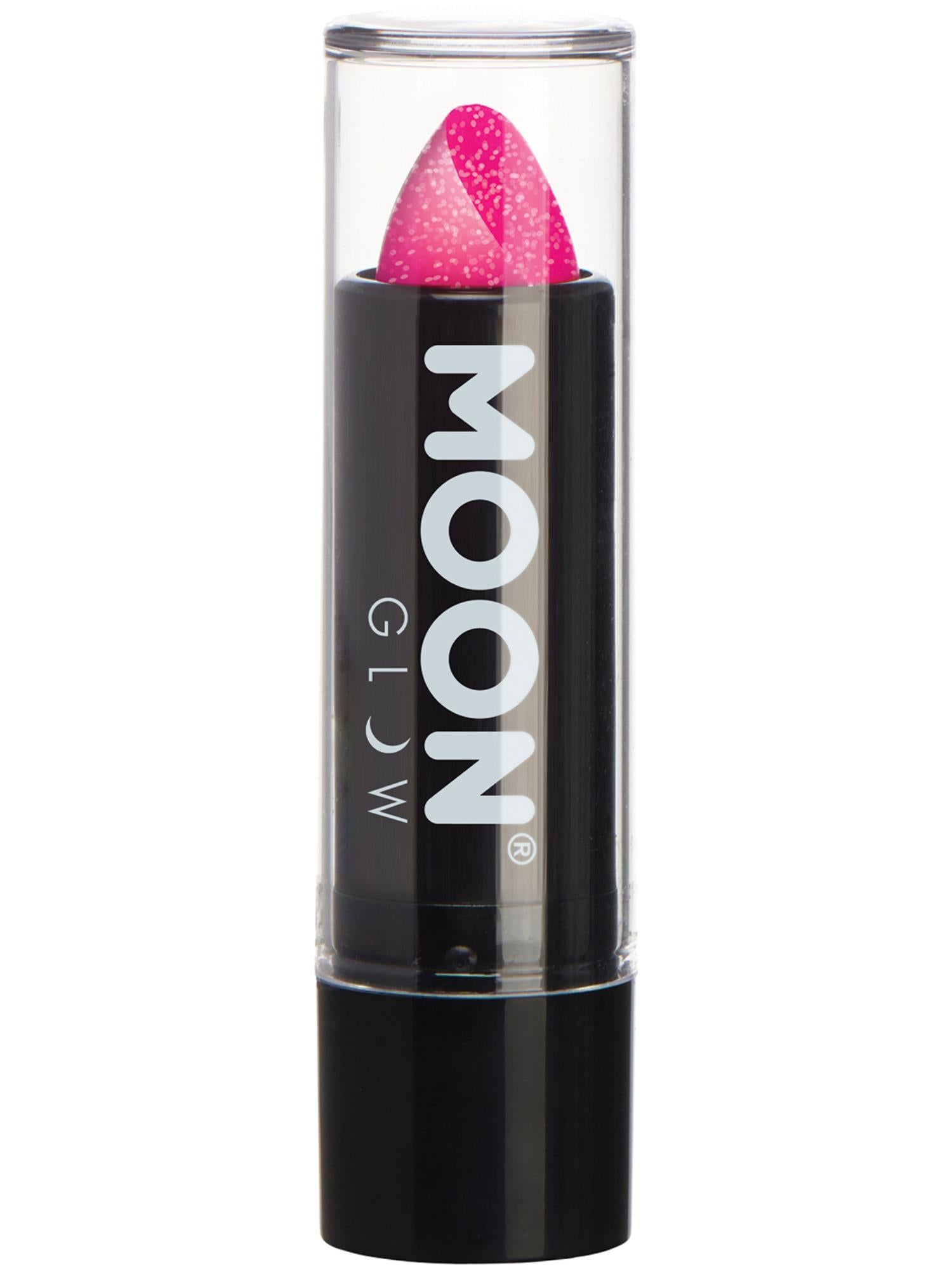 Moon Glow - Neon UV Glitter Lipstick, Magenta 1