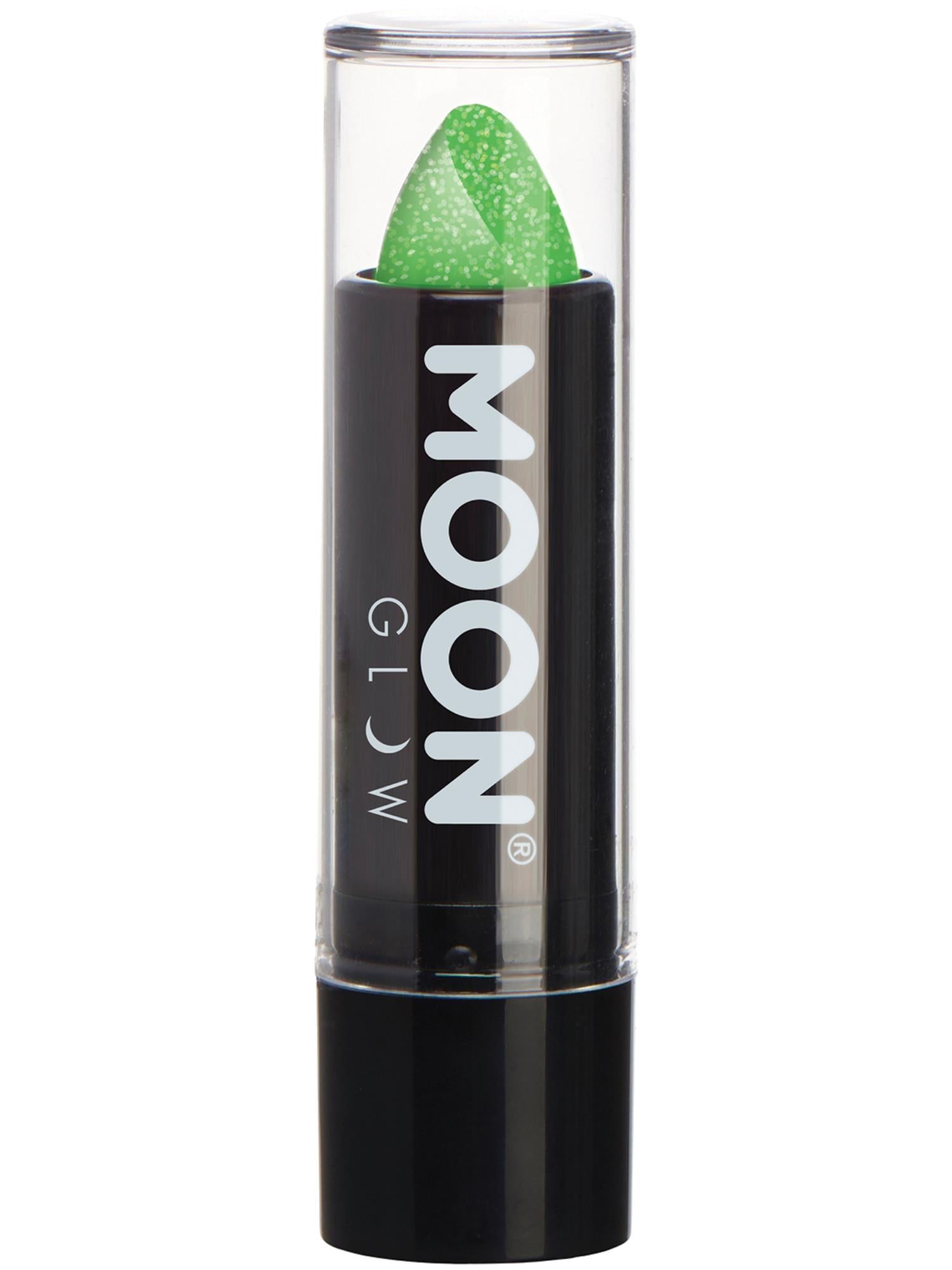 Moon Glow - Neon UV Glitter Lipstick, Green 1
