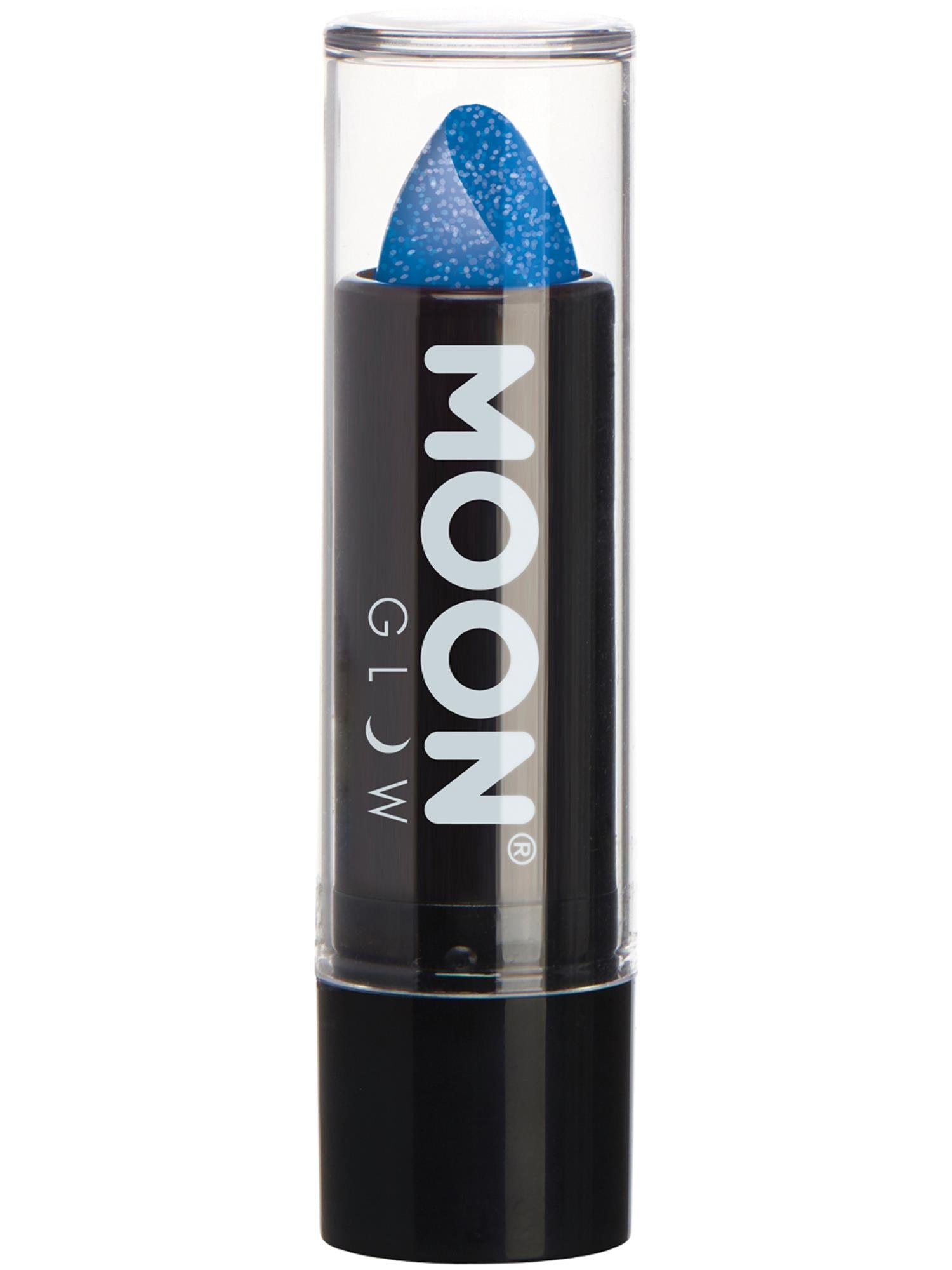 Moon Glow - Neon UV Glitter Lipstick, Blue 1