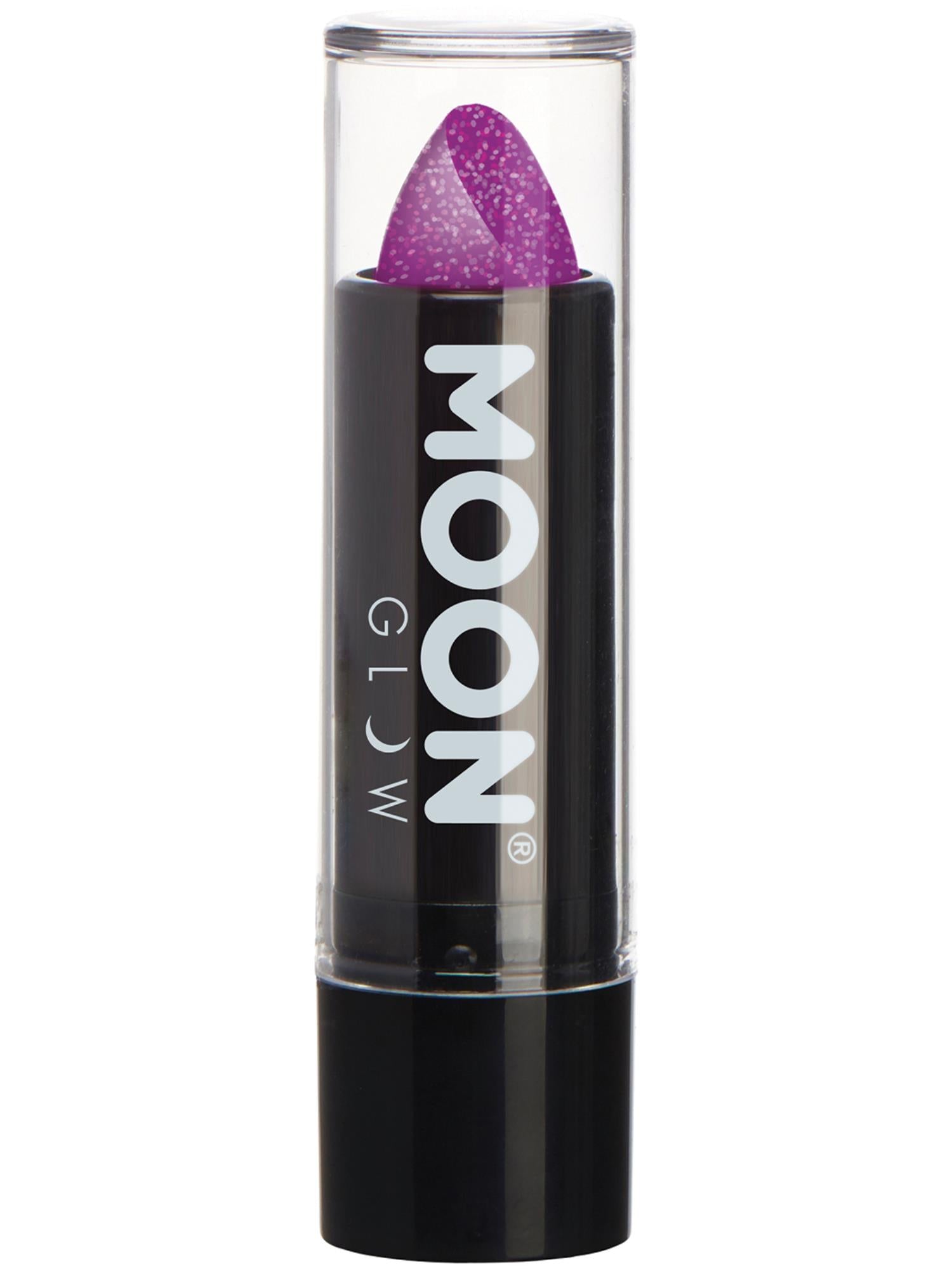 Moon Glow - Neon UV Glitter Lipstick, Purple 1