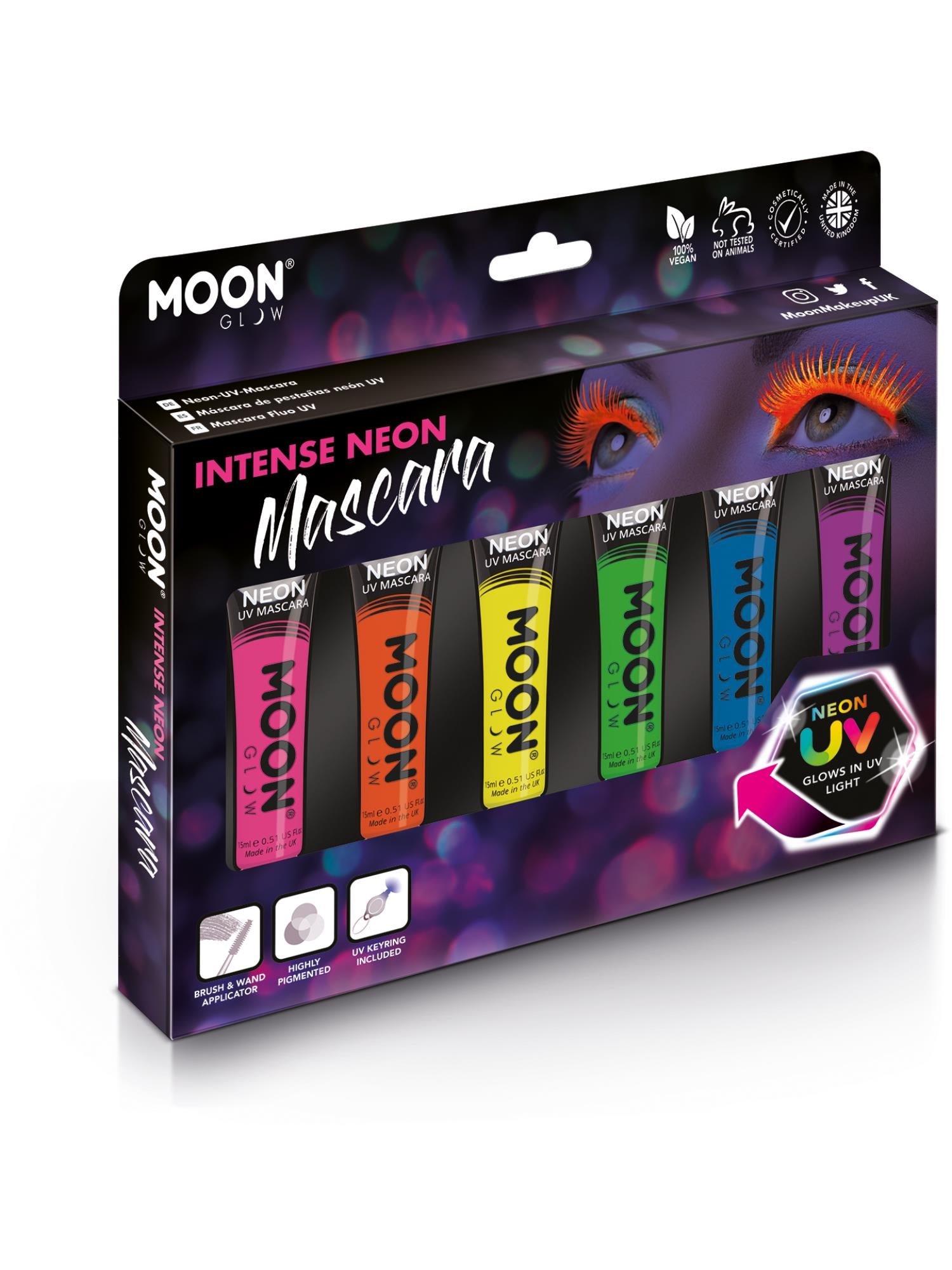 Moon Glow Intense Neon UV Mascara, Assorted 1
