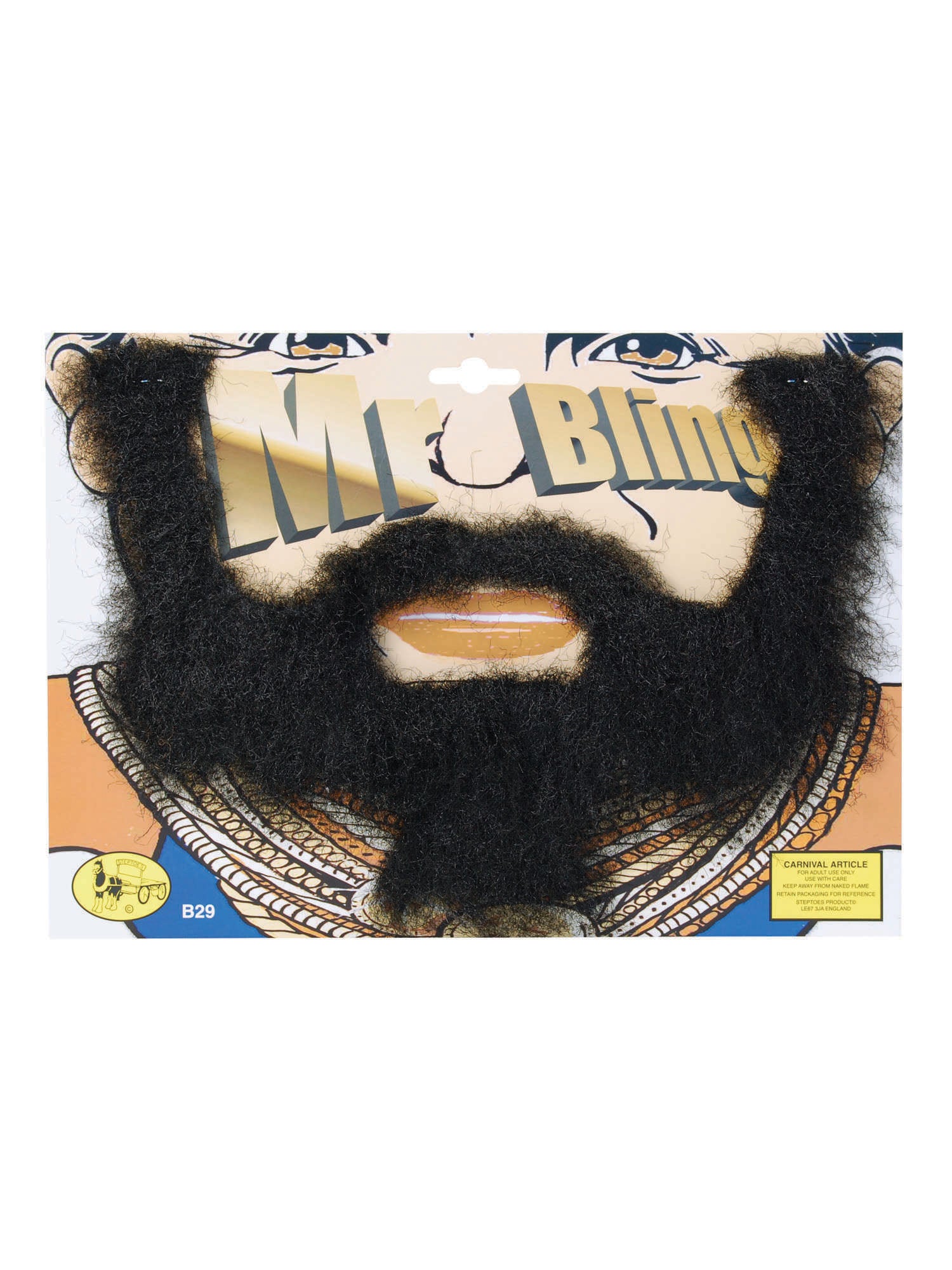 Mr Bling Beard + Tash Set 1