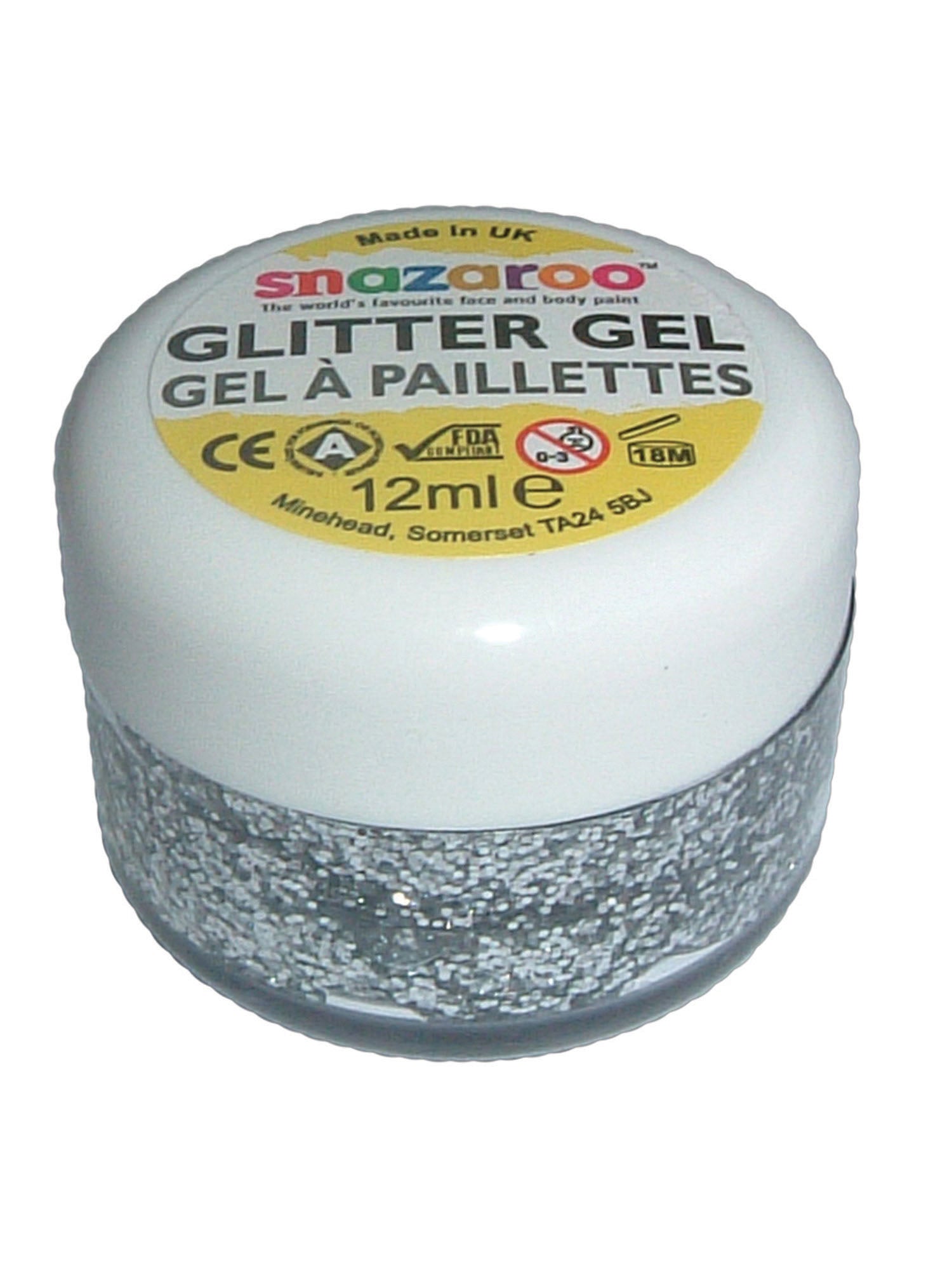 Glitter Gel 12ml, Silver 3