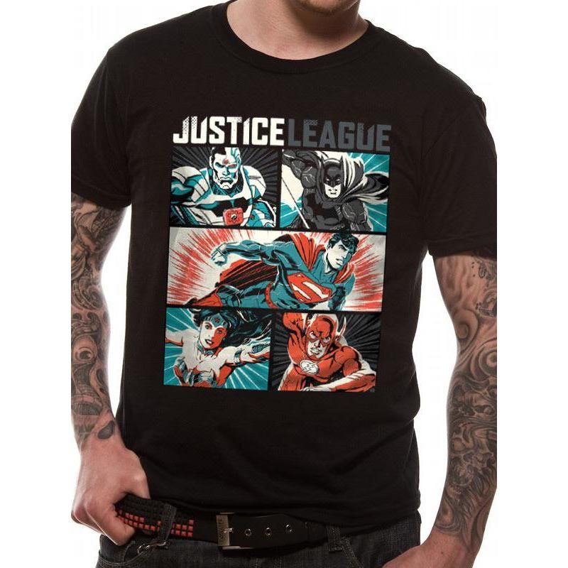 Justice League Comics Pop Art T-Shirt 1