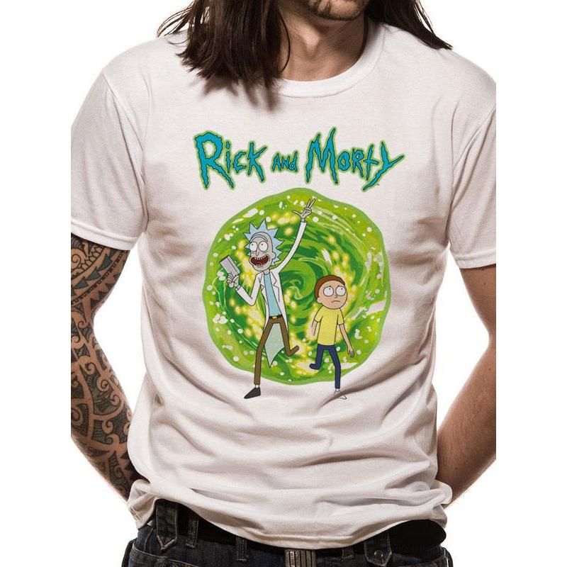 Rick And Morty Portal Front Only Unisex T-Shirt 1